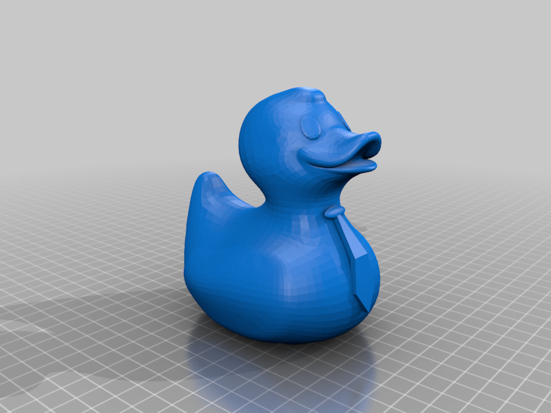 Rubber ducky with tie