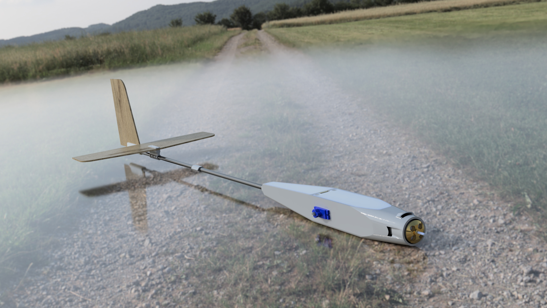 Boom and Pod RC glider