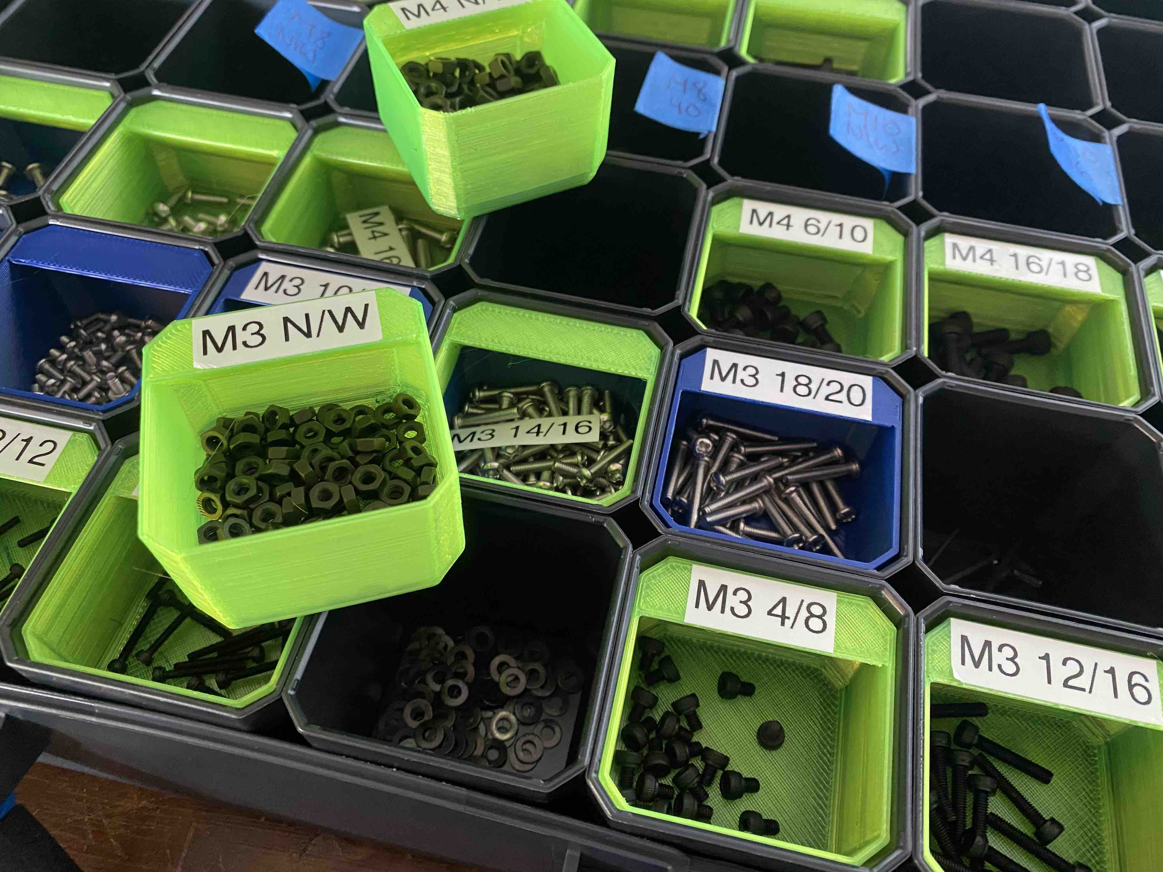 Sortimo 1x1 Bin Dividers and Label