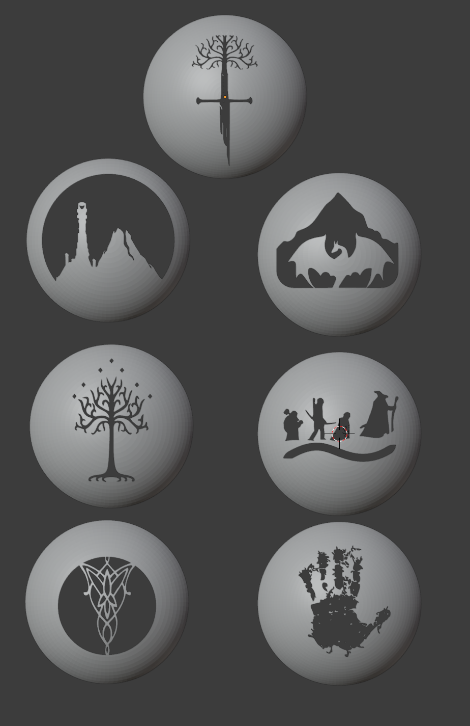 Lord of the Ring Christmas Balls