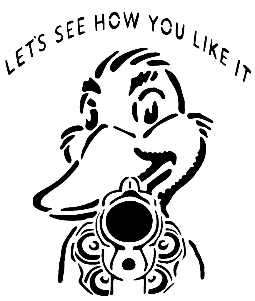 Duck stencil