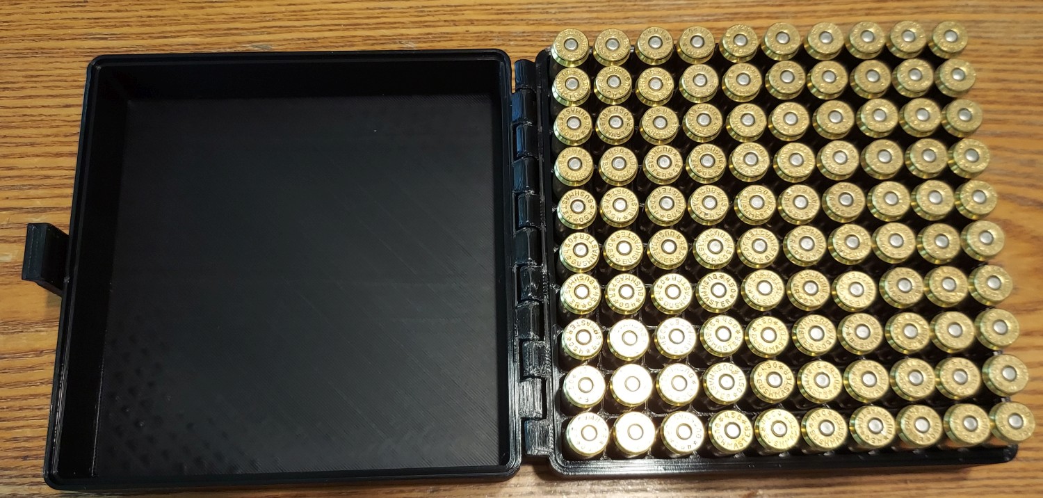 450 Bushmaster 100 round ammo box, version 3