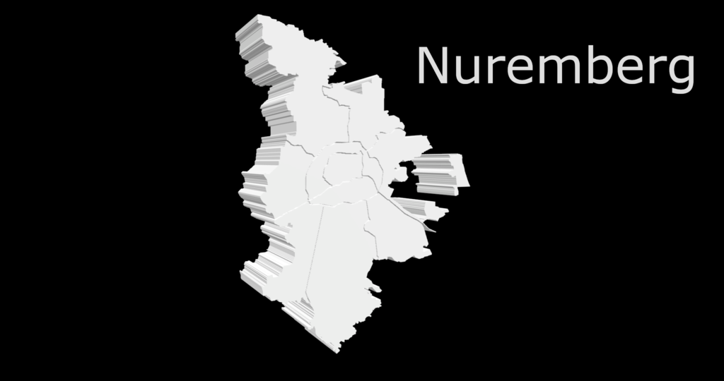 Nürnberg city map