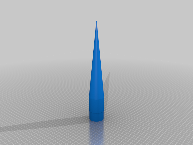 Q-Modeling Stiletto Nose Cone