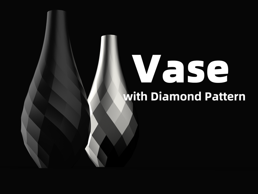 Vase with Diamond Pattern