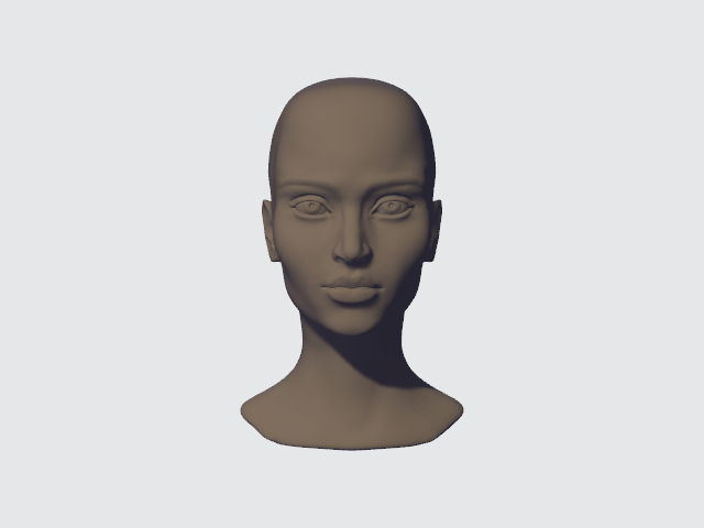 Female human head