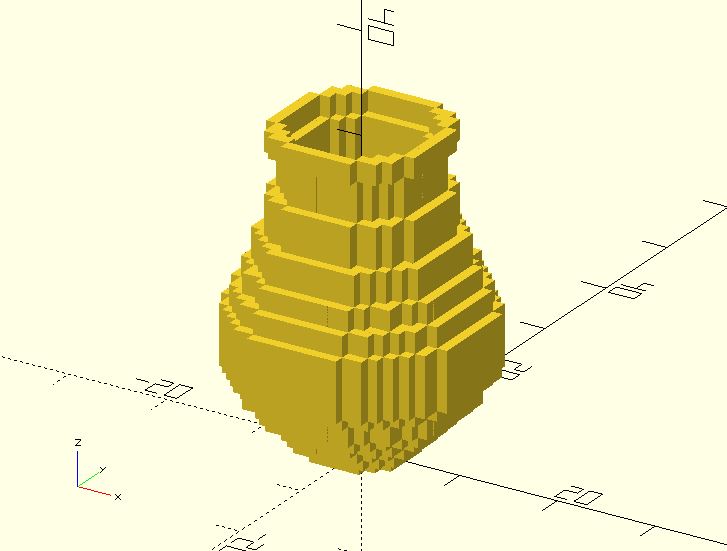 Pixel vase