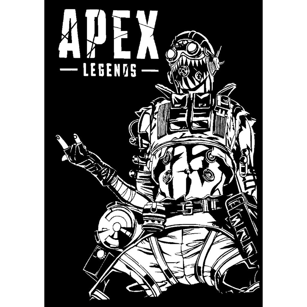 Apex Legends Octane stencil 3
