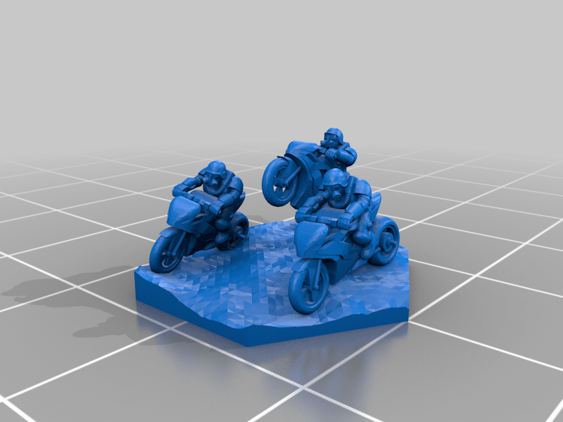 Battletech Motorized Infantry Motorbikes