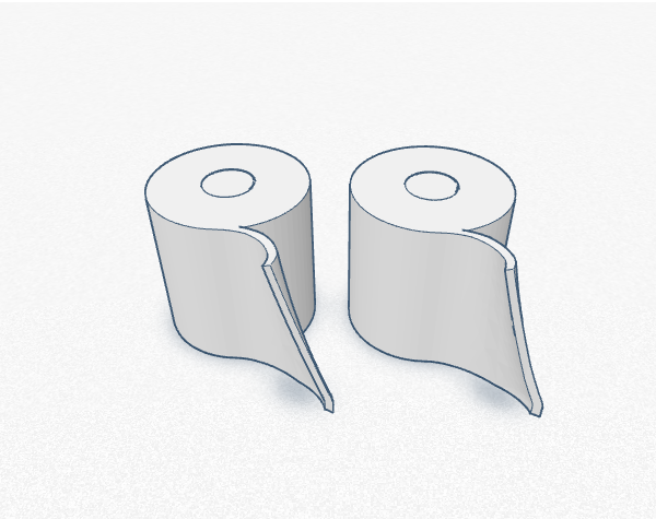Toilet Paper Valve Caps