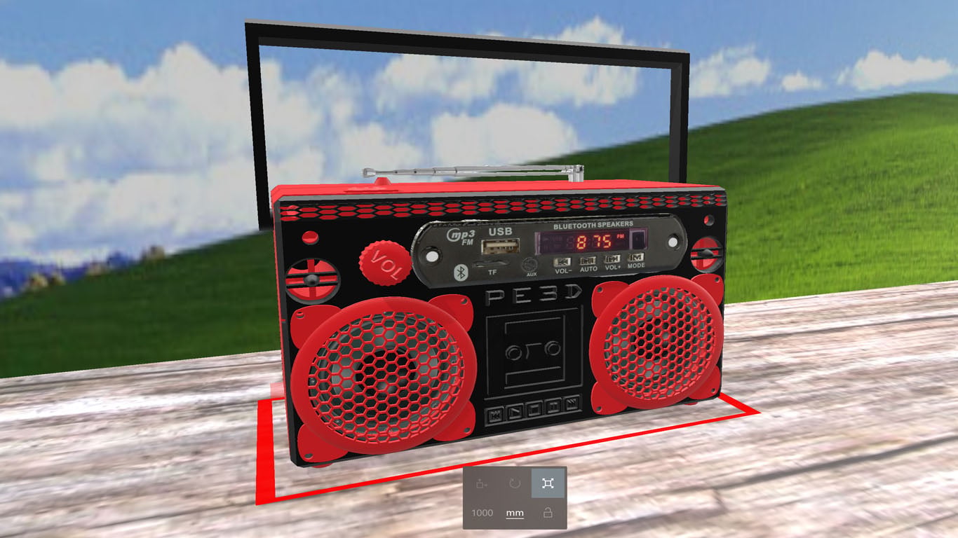 PE3D Ghettoblaster, Boombox, Bluetoothspeaker, Radio, Musik, DIY