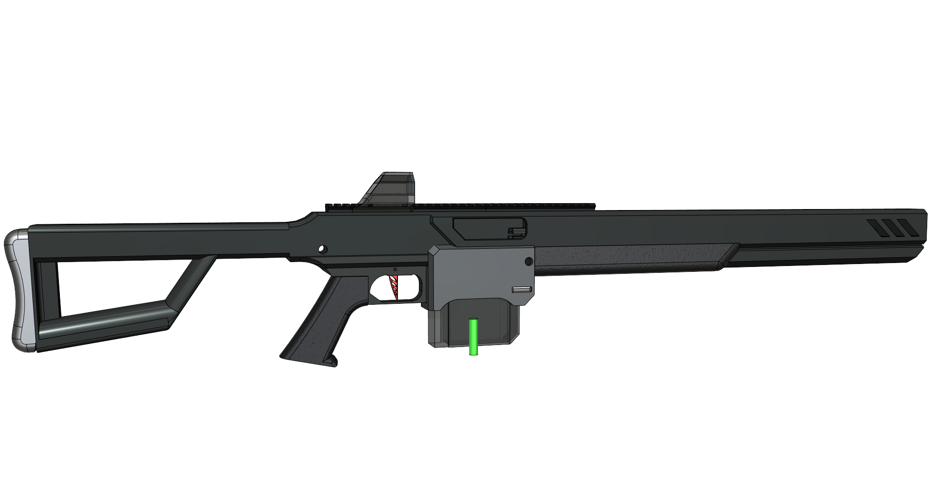 Sci-Fi Sniper Rifle prop