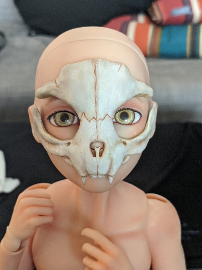 Cat skull mask (1/3 BJD)