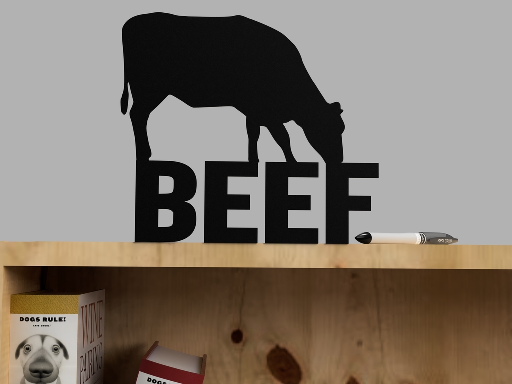 BEEF sign