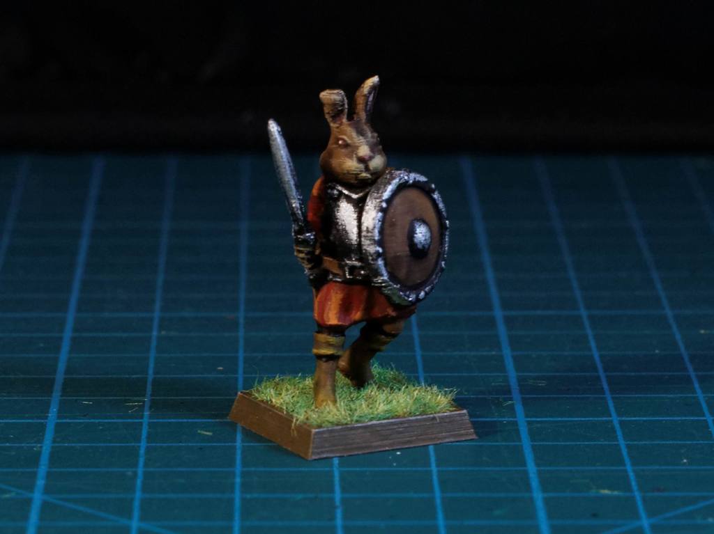 Easter Bunny Warrior  28mm (FDM, No supports needed)