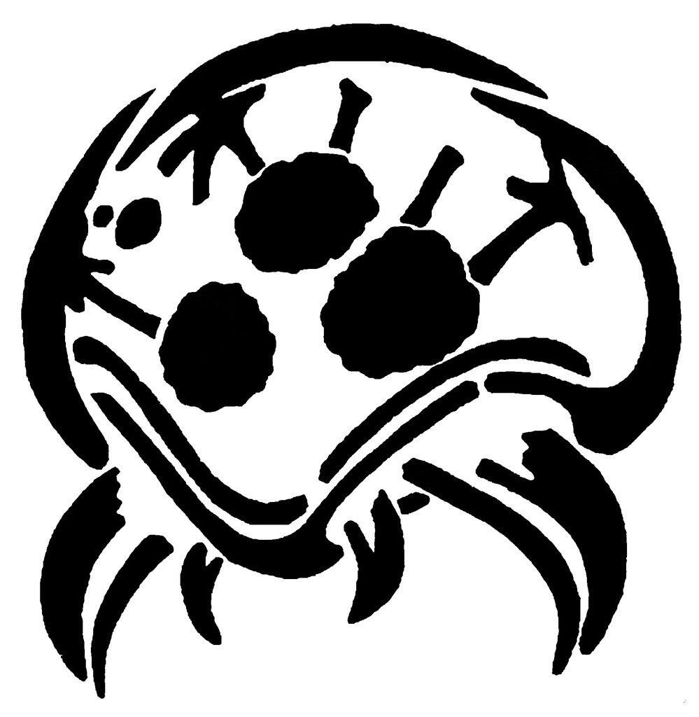 Metroid Larva stencil
