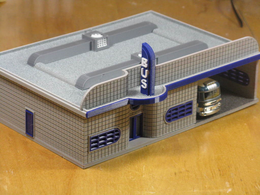 HO Scale Bus Station