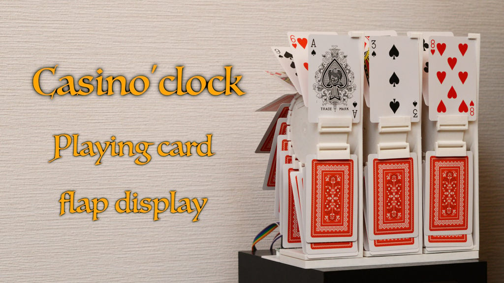 Casino'clock - Playing card flap display / clock