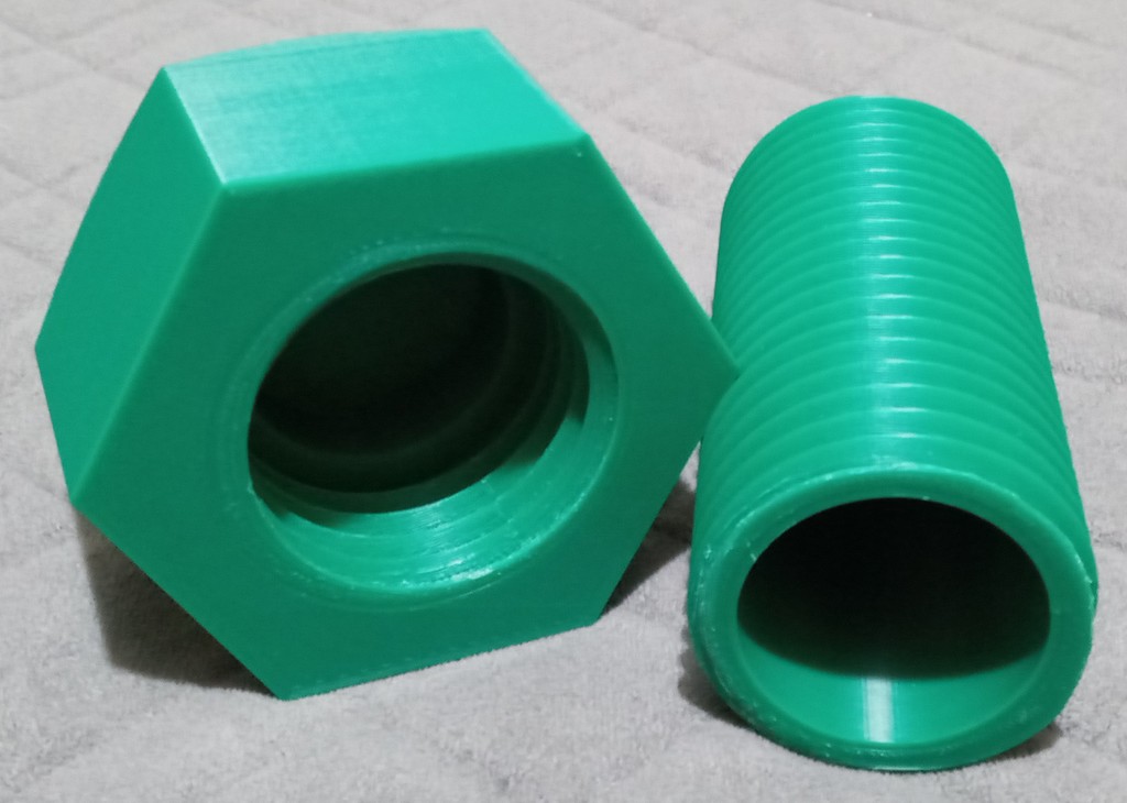 2"-4 1/2 HEX NUT AND BOLT CONTAINER