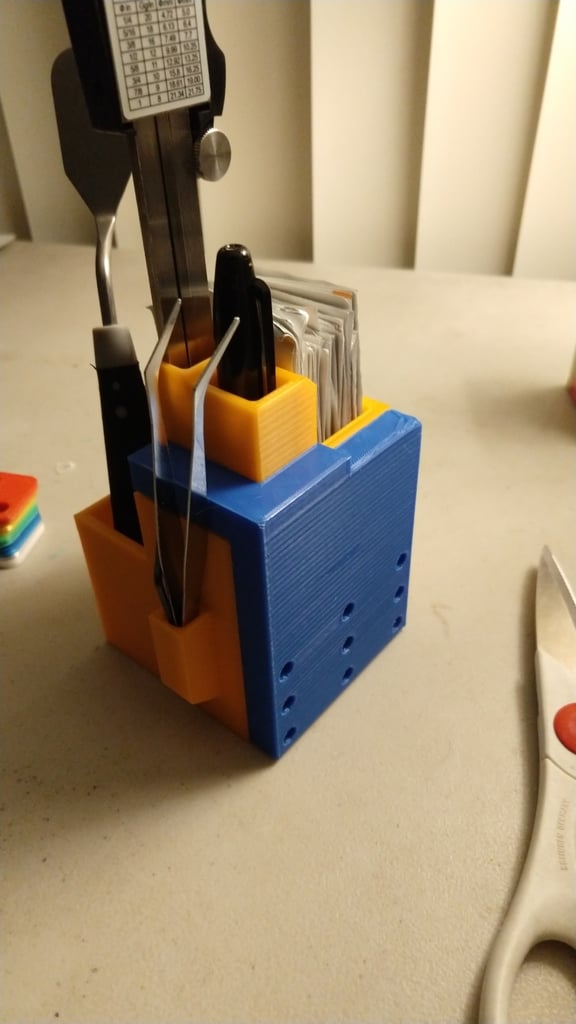 Modular Extendable 3D Printer Tools Organizer Box.