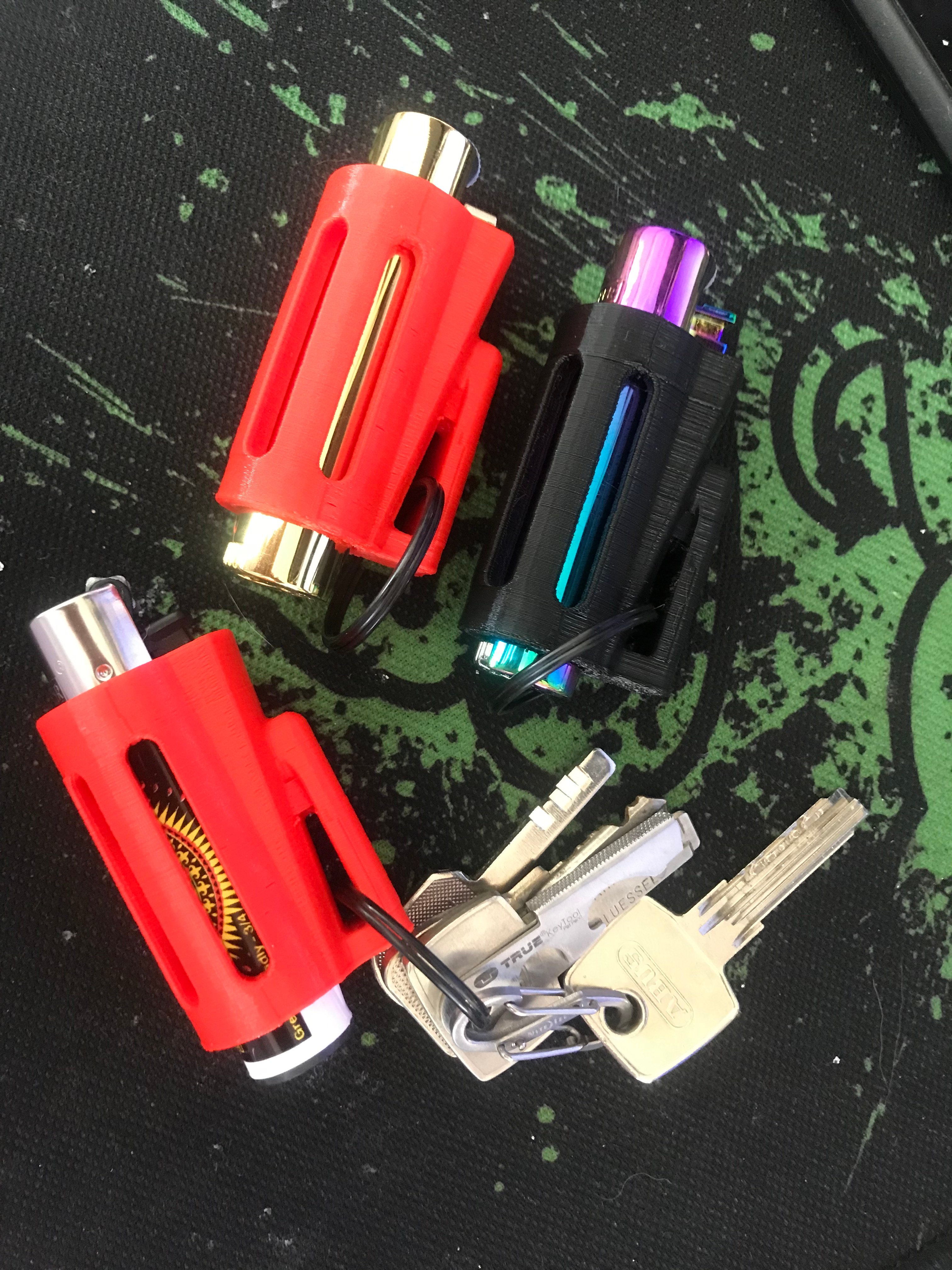 CLIPPER LIGHTER KEY RING CASE