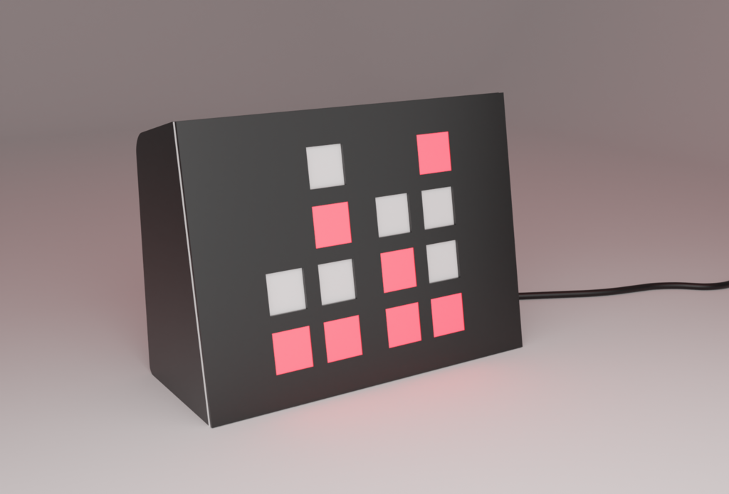 Arduino Binary Clock (3D model + code)