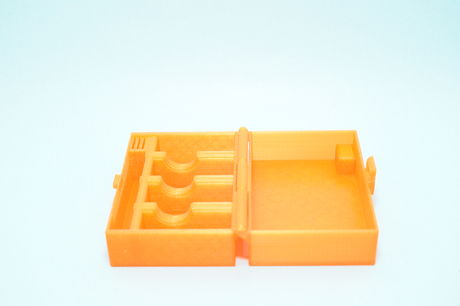 Storage box for GoPro Hero 8 batteries and memory chips