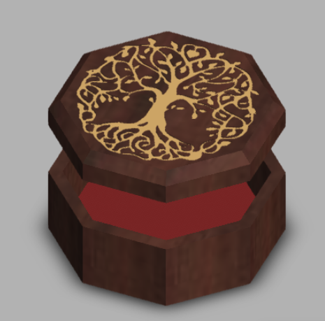 Tree of Life jewelry box, dice box, gift box. 