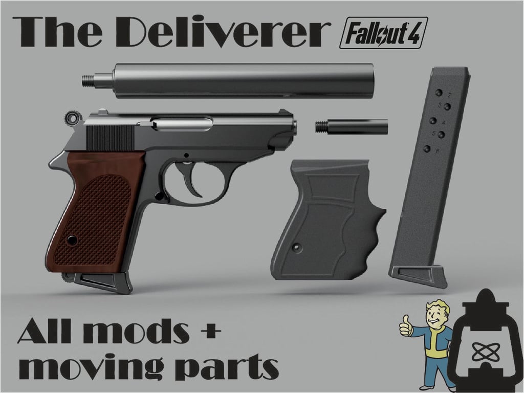 The Deliverer V3 - Fallout 4 replica - Walther PPK