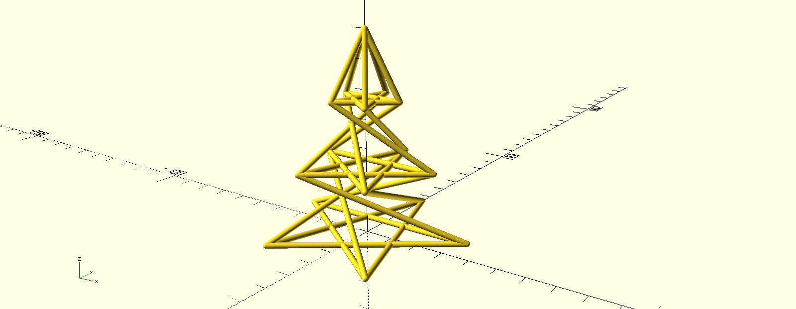 Pentagram christmas tree