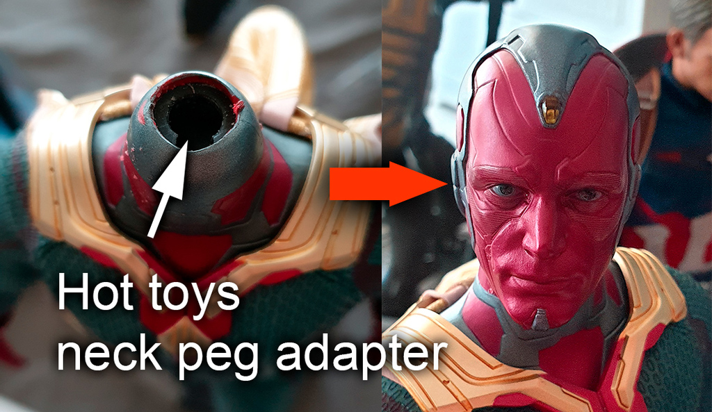 Hot toys neck peg adapter