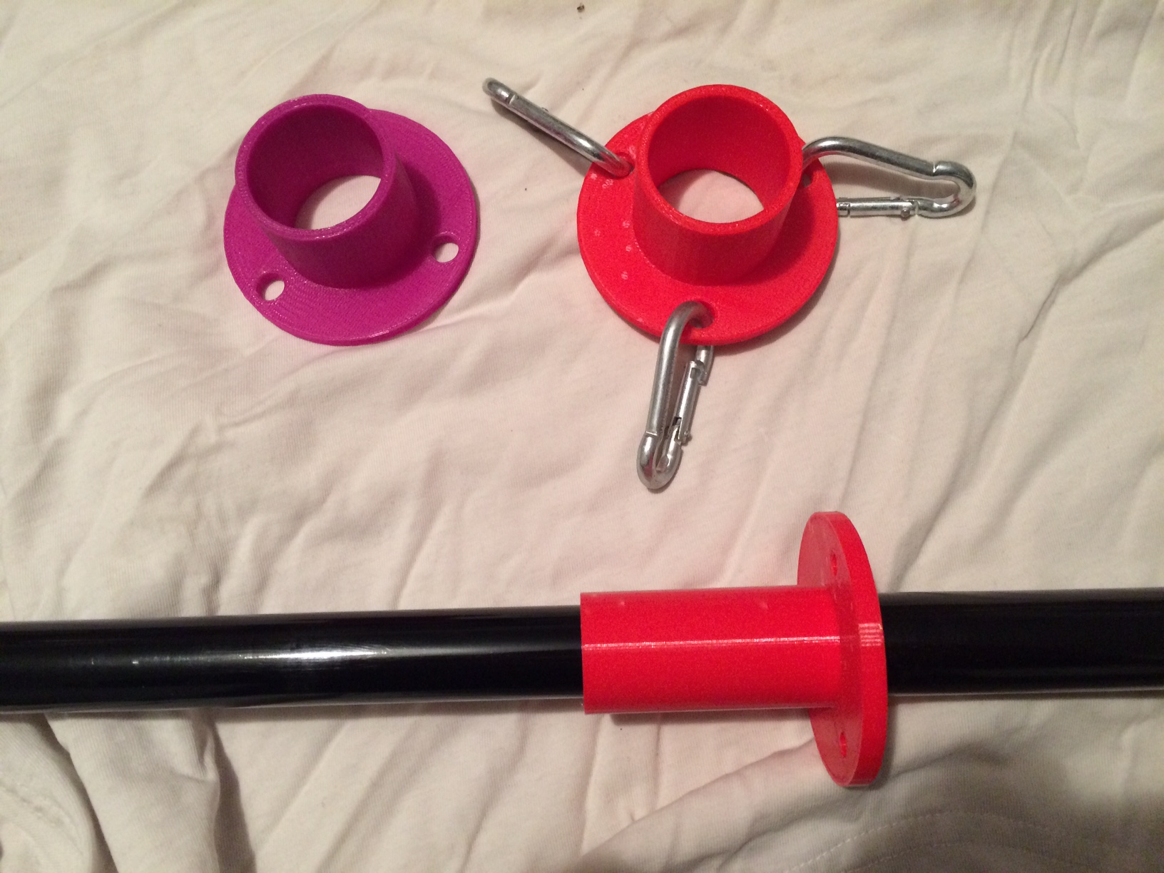 Portable mast support / Guy Ring