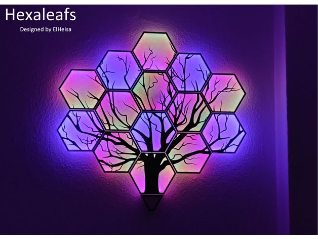 Hexagonal Nanoleaf - Hexaleaf by ElHeisa Thingiverse