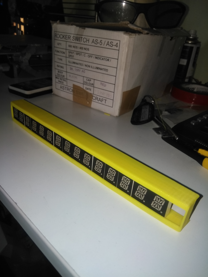 16 Segment display holder for 16Nos display
