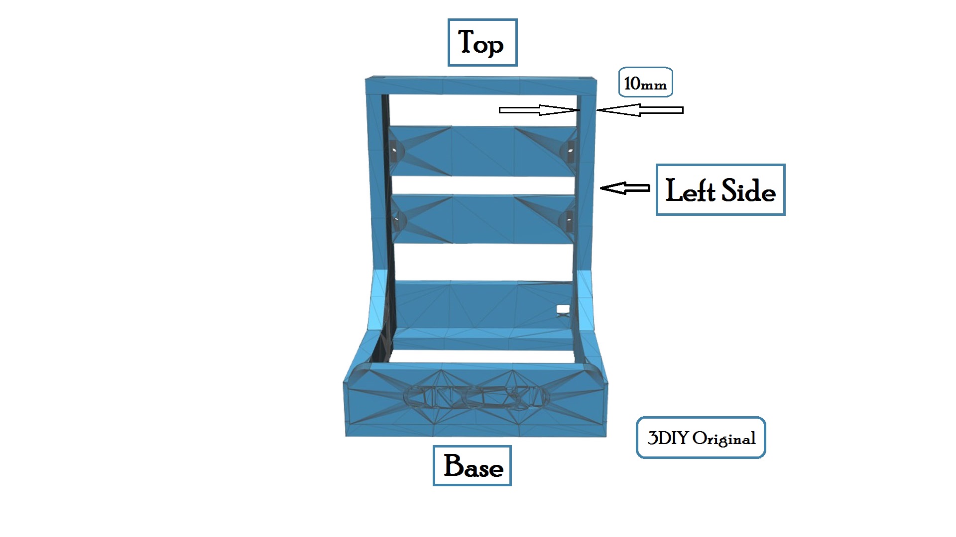Mini CNC Machine 10mm 3D Printable Complete Frame Design