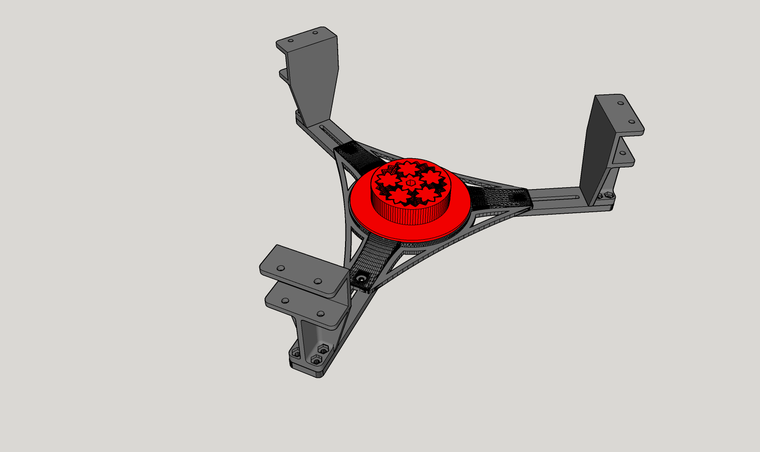 Kossel XL Lowered spool holder