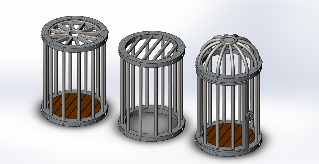 Round Cages collection 1 for tabletop games 