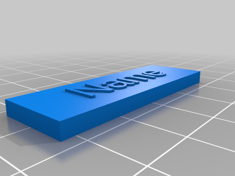 Customizable Name Plate