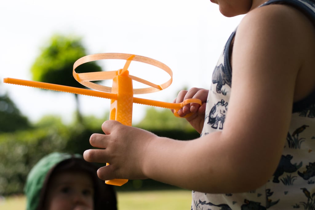 Strong Flying Propeller / Pull Copter for Kids :) (No supports!)