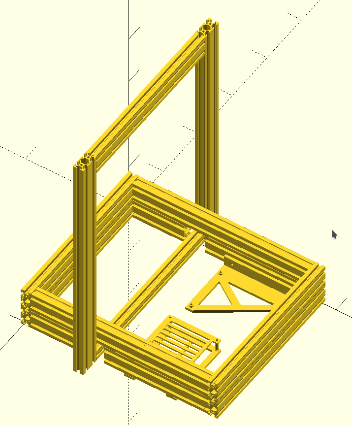 Portable AM8 - Metal Frame for Anet A8 (work in progress)