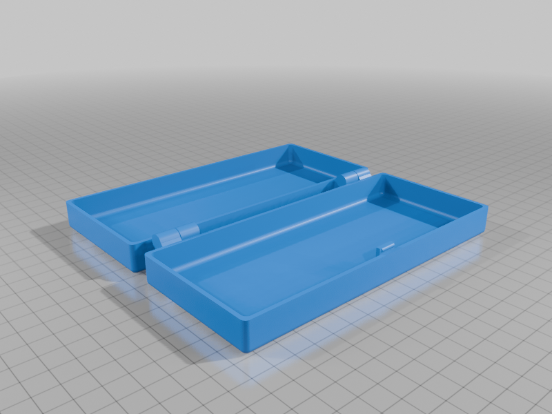 Box with integrated hinge and latch