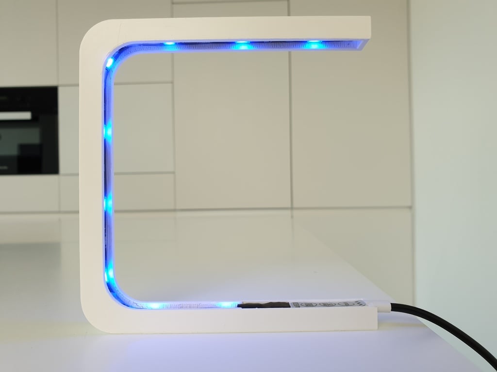 Tiny LED desk lamp