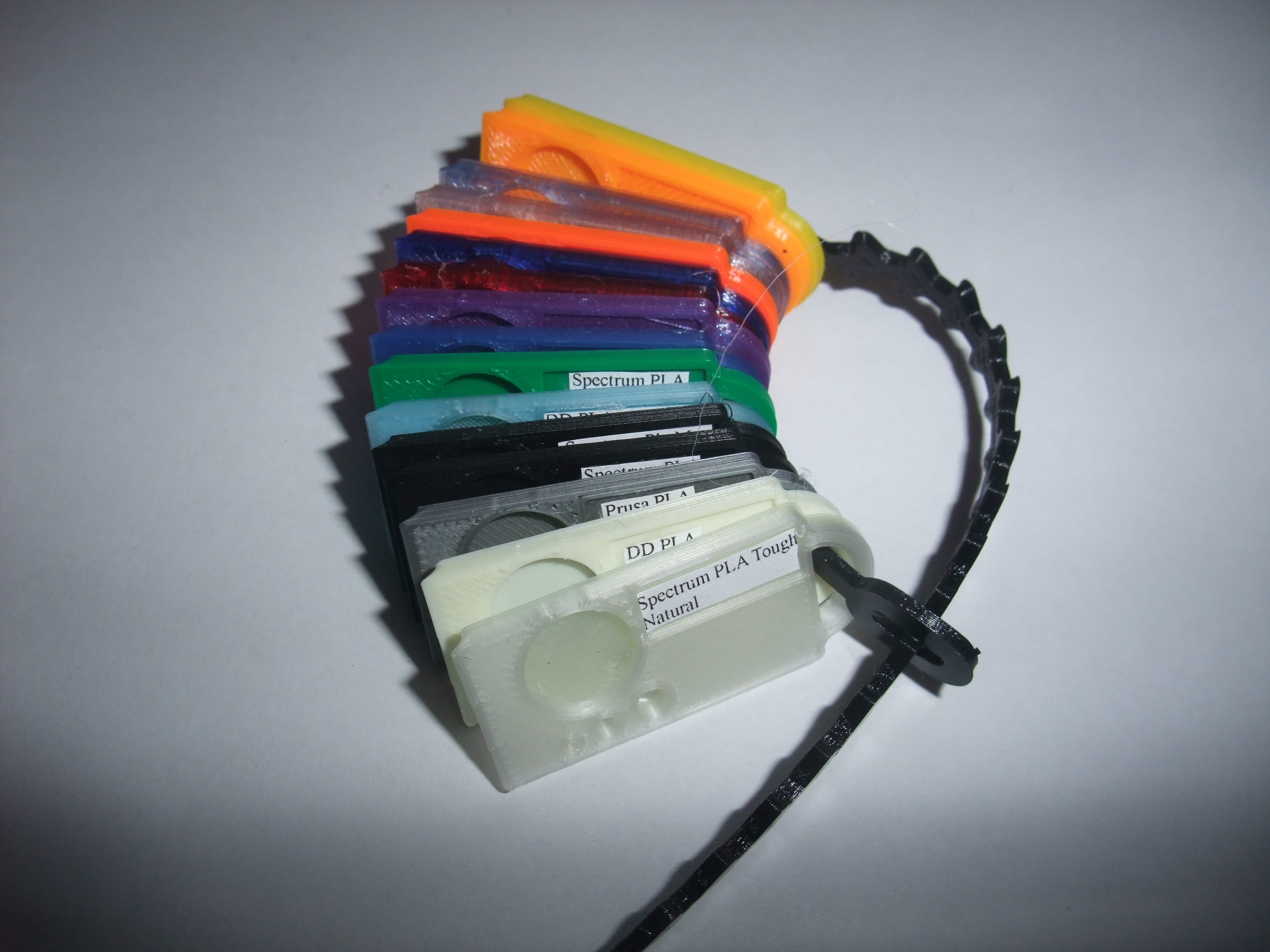 Micro filament sample card