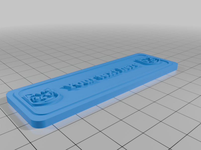 Customizable label plate