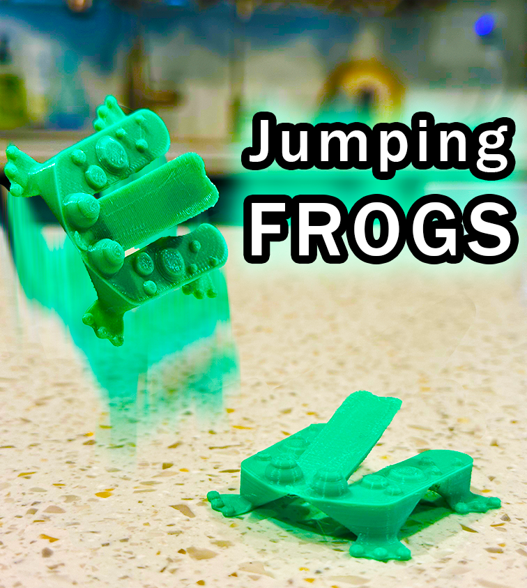 Jumping Frog Toy - less than 5g - no support