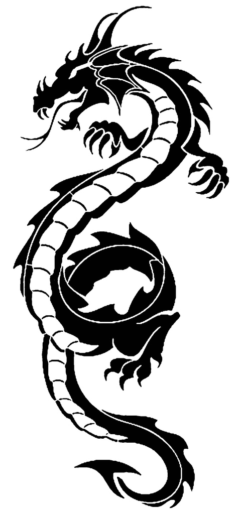 Dragon Stencil 7