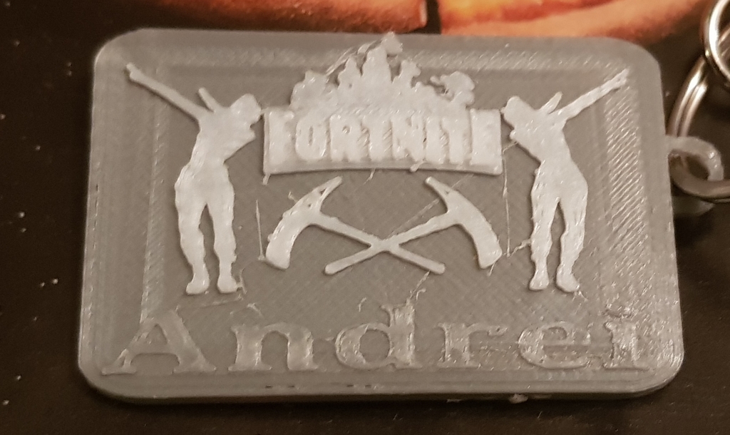 Fortnight Keychain With name