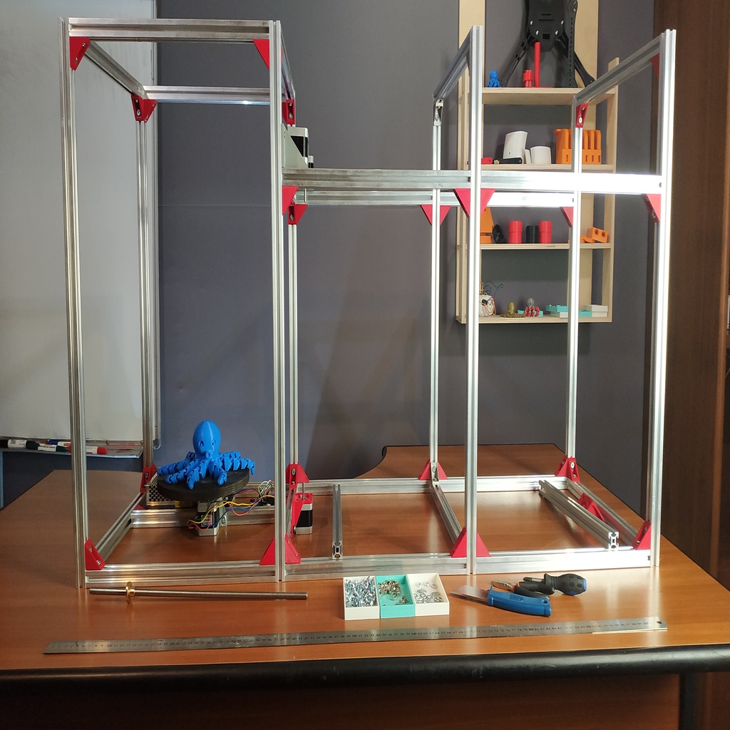 Mini Cube Factory 5 in 1 (3D printer,laser,engraver,foto table,3D scanner) in progress
