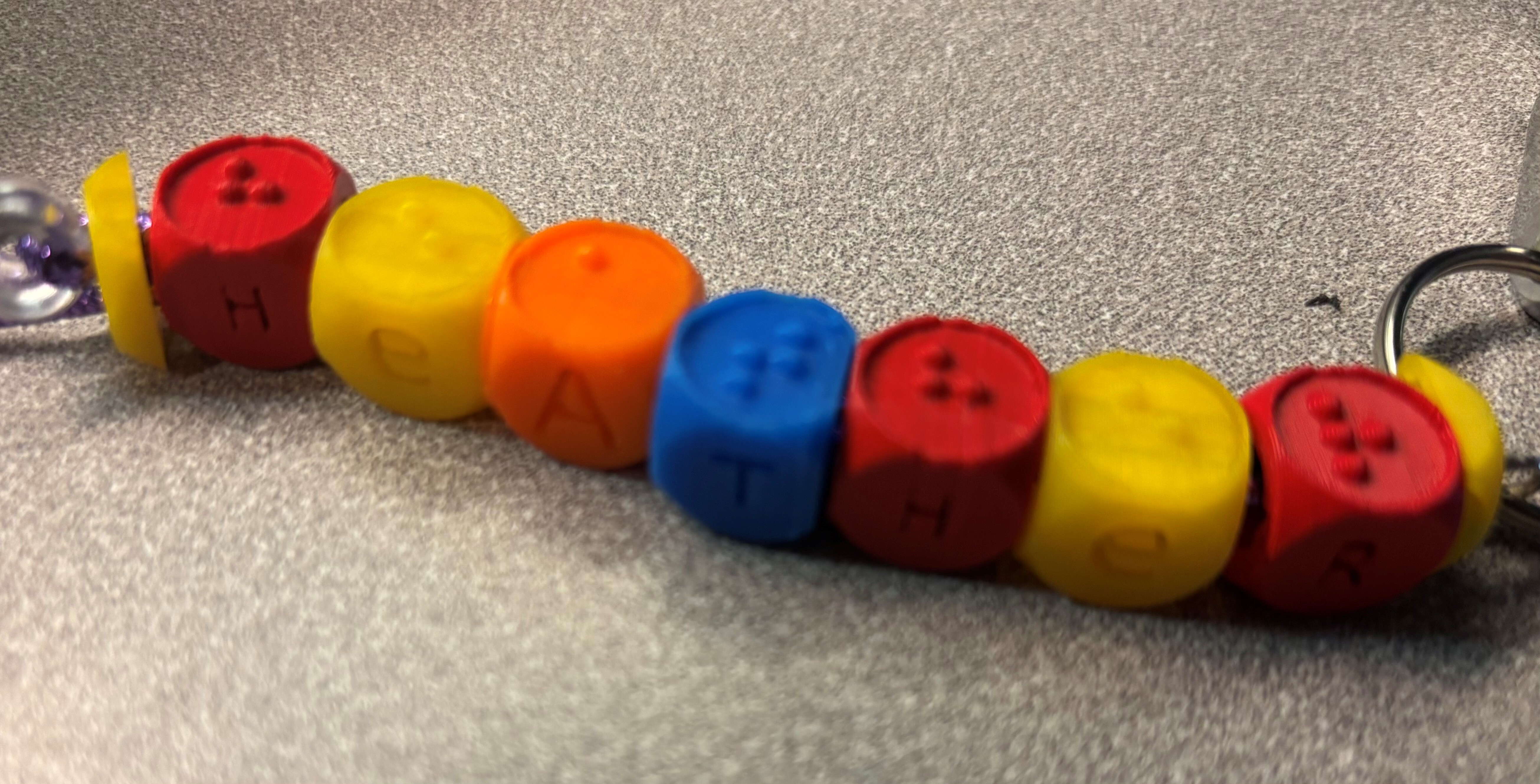 Braille Alphabet Beads for Bracelets, Keychains, Etc.