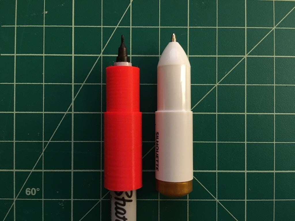 Silhouette Cameo pen adapter for Sharpie ultra fine point pens
